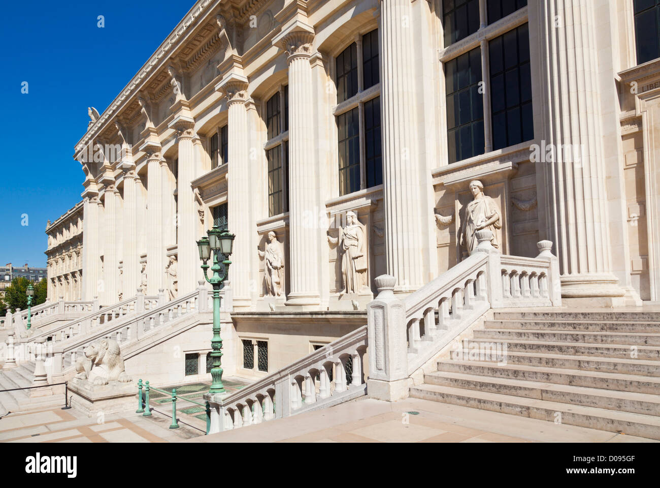 Palais de Justice Rue de Harley Ille De La Cité Paris Frankreich EU Europa Stockfoto