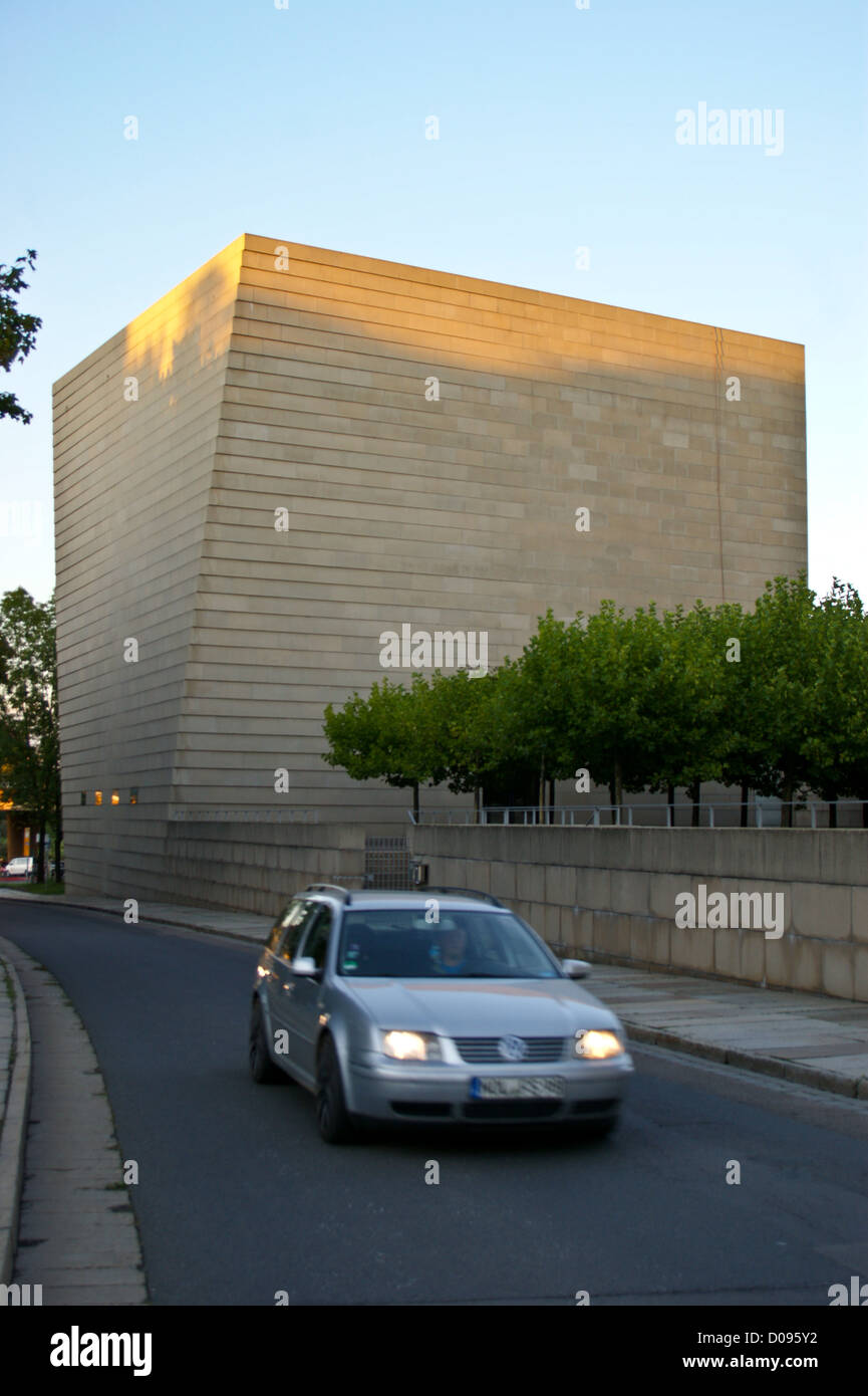 Neu Synagoge, neue Synagoge von Rena Wandel-Hoefer und Wolfgang Lorch, Hasenberg, Dresden, Sachsen, Sachsen, Deutschland Stockfoto