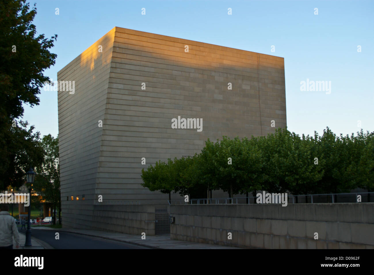 Neu Synagoge, neue Synagoge von Rena Wandel-Hoefer und Wolfgang Lorch, Hasenberg, Dresden, Sachsen, Sachsen, Deutschland Stockfoto