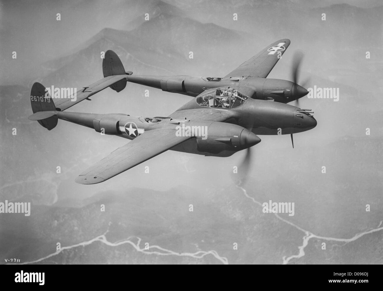 P-38 Blitz Stockfoto
