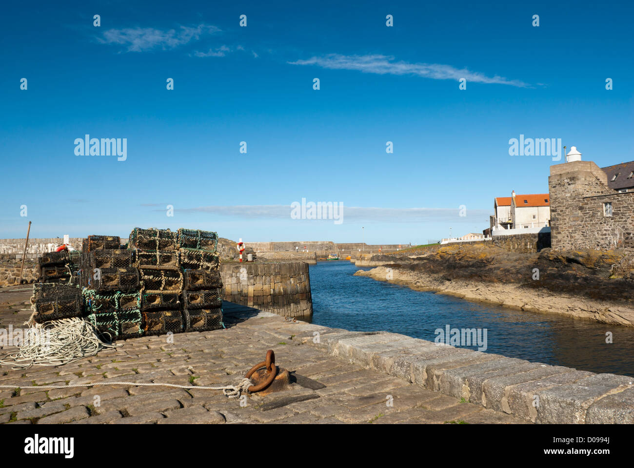 Die historischen 17. Jahrhundert Hafen bei Portsoy, Banffshire, Schottland, Vereinigtes Königreich. Stockfoto