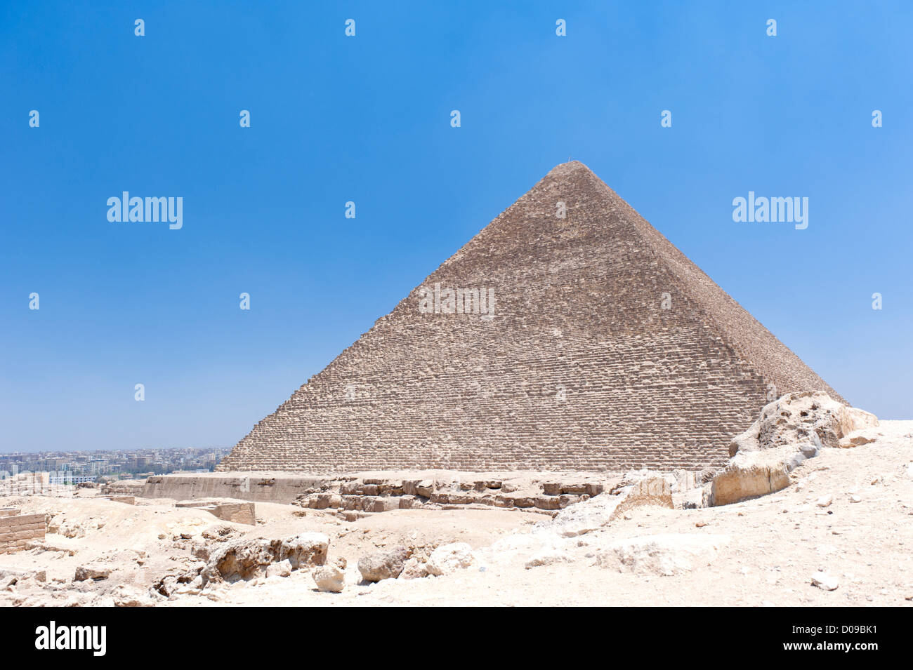 Große Pyramide von Khufu, Gizeh nahe Kairo, Ägypten Stockfoto