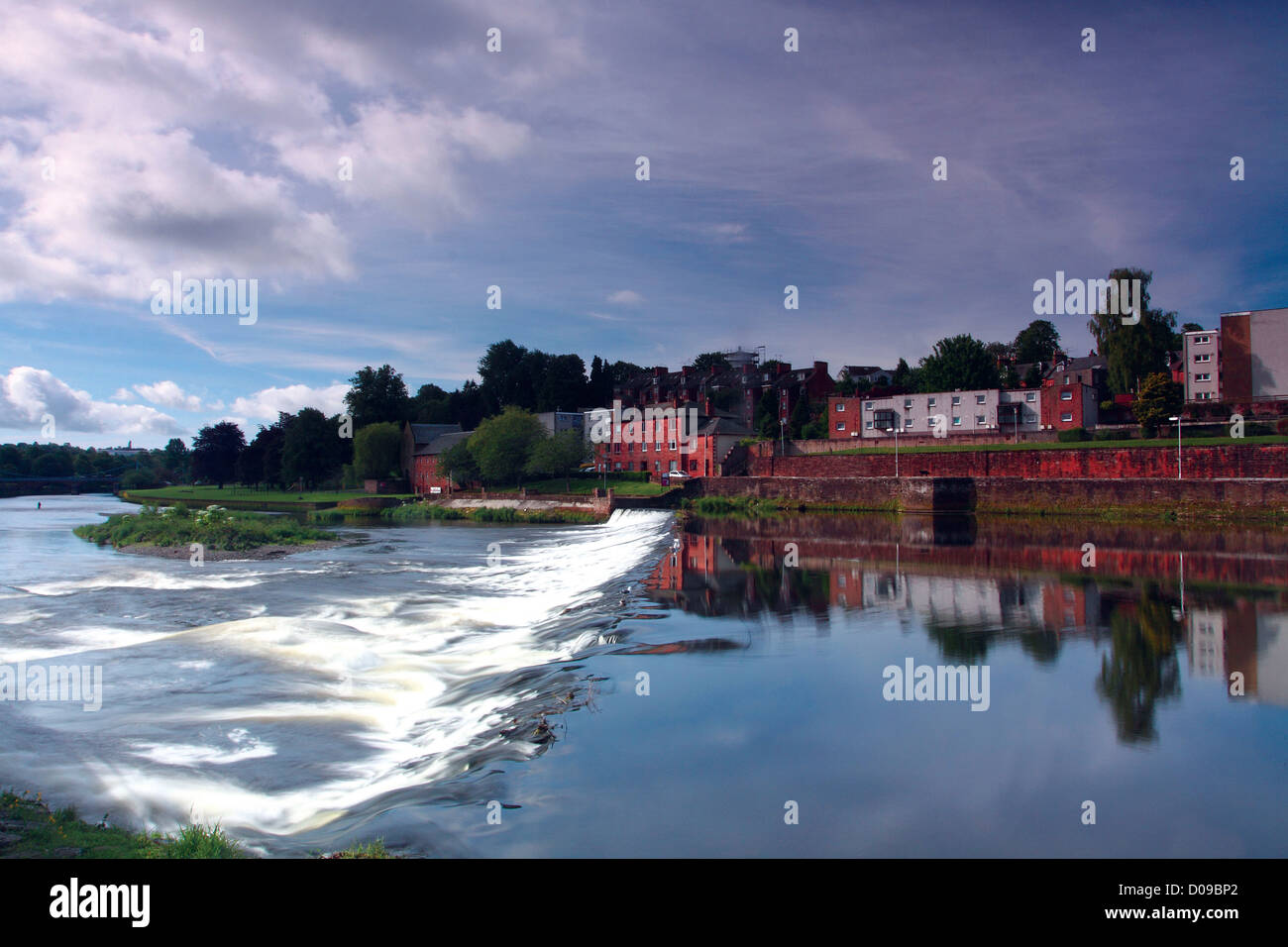 Robert Burns Zentrum und der Fluss Nith, Dumfries, Dumfries und Galloway Stockfoto