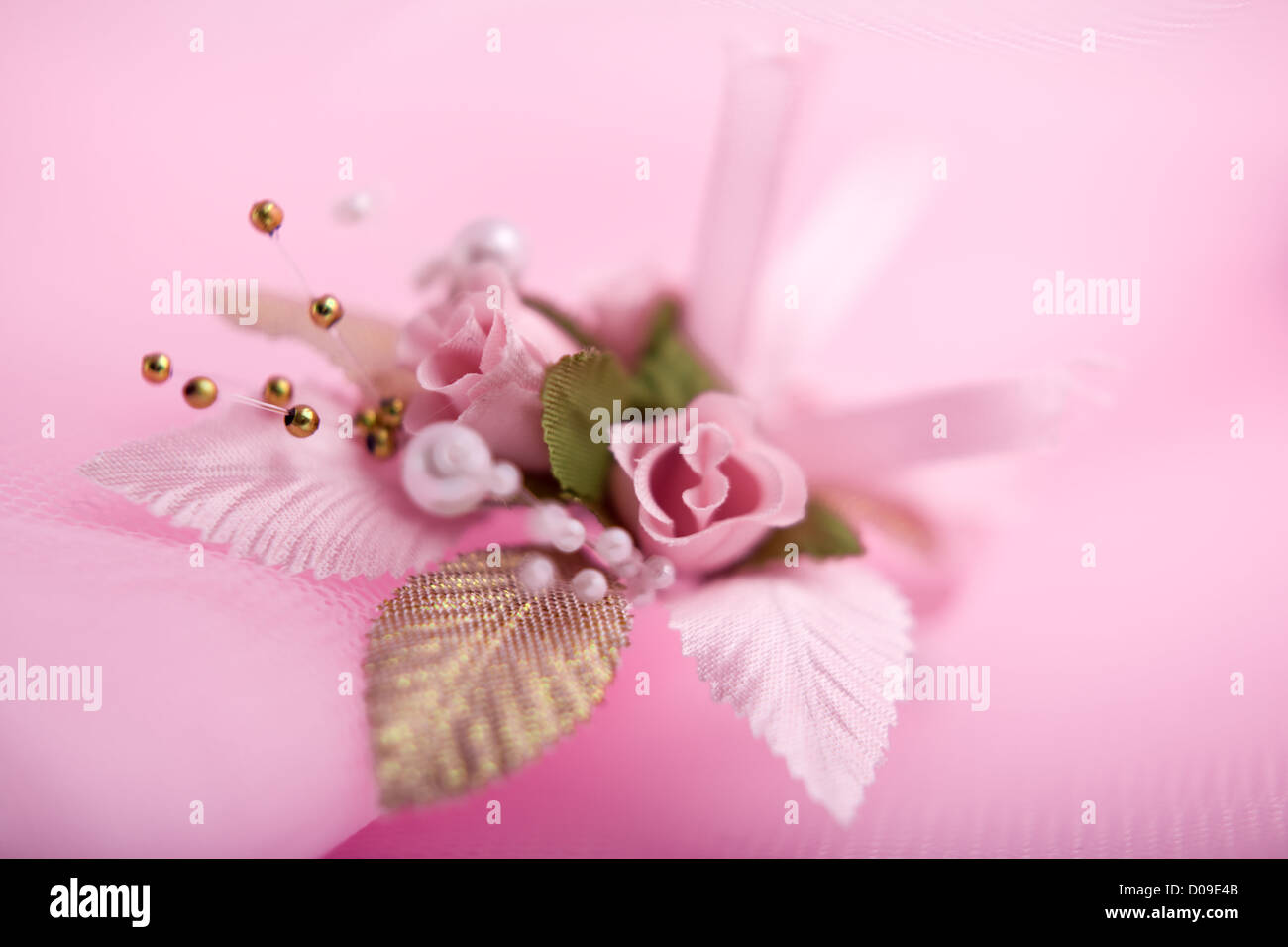 Hochzeit-Knopfloch Stockfoto