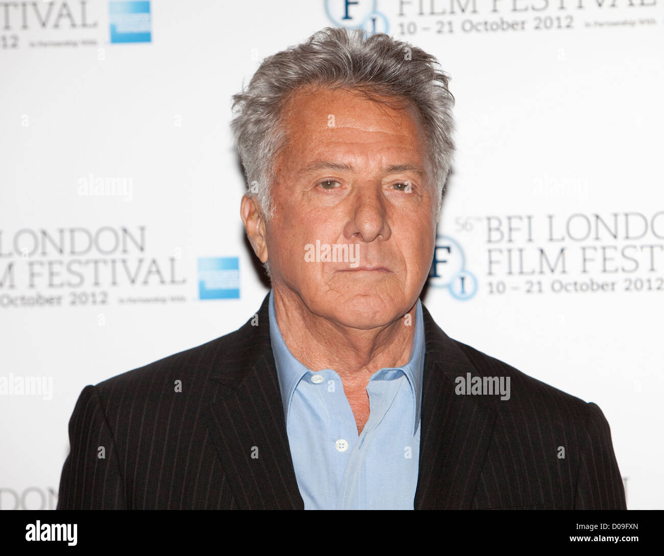 Dustin Hoffman zu einem Fotoshooting im Empire Theater FÜR DIE BFI London Film Festival, Leicester Square für den Film 'Quartett' Stockfoto