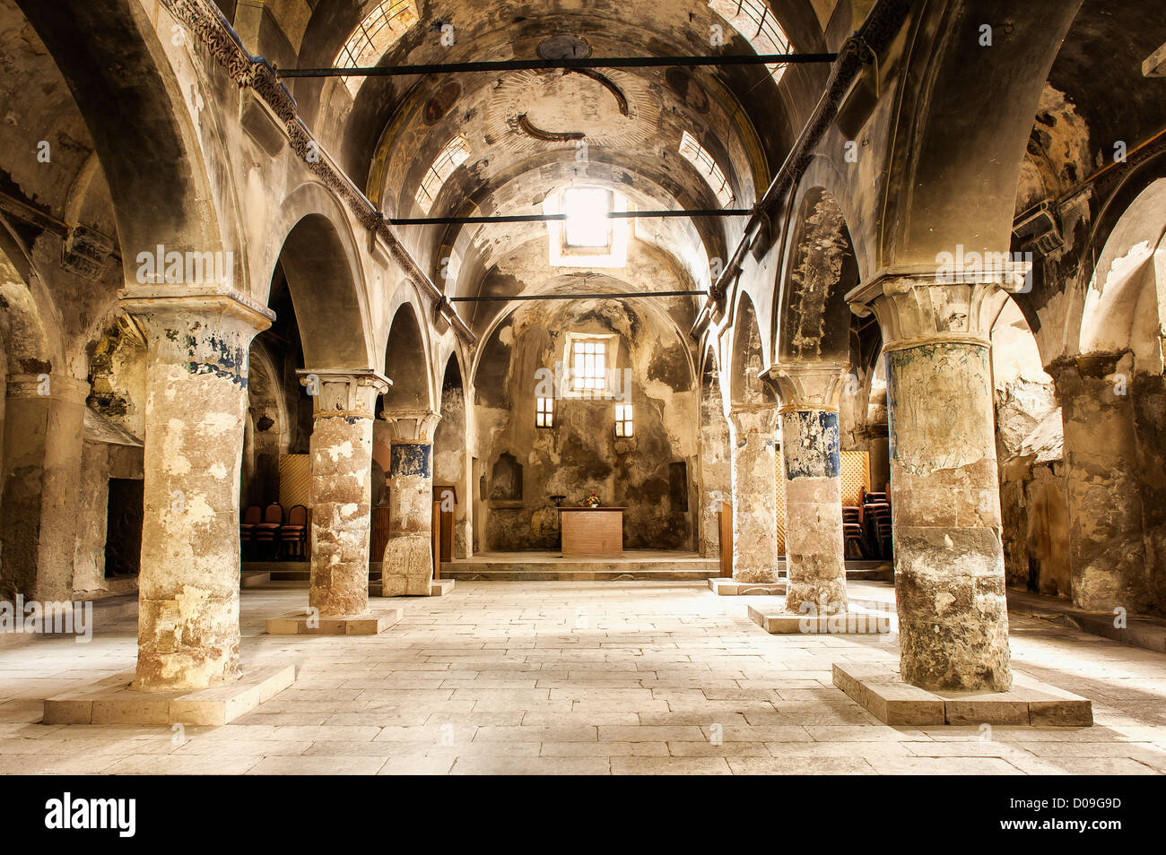 St. Constantine und Helena-Kirche, Innenraum, Mustafapasa, Cappadocia, Anatolien, Türkei Stockfoto