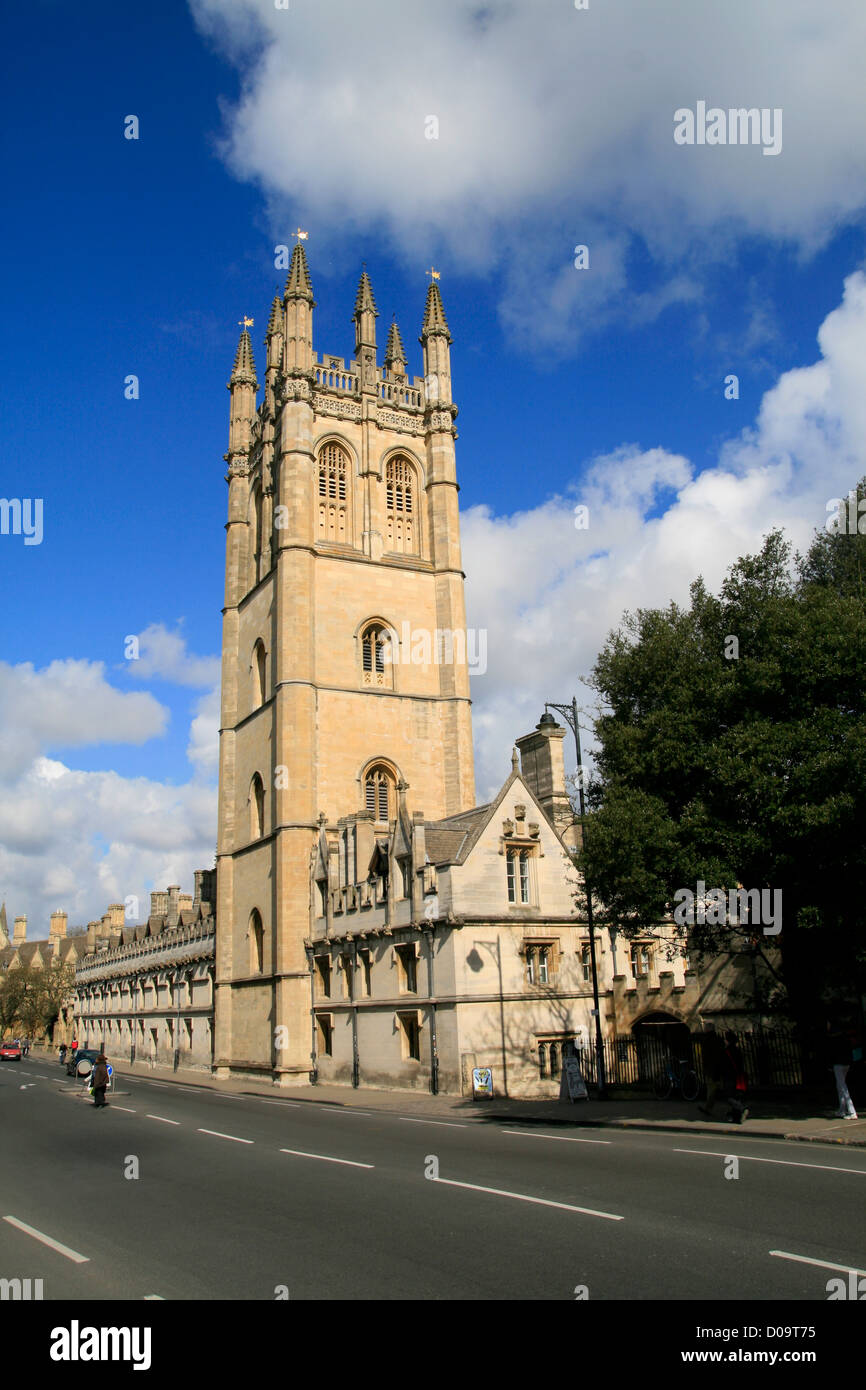 Magdalen College Turm Oxford Oxfordshire England UK Stockfoto