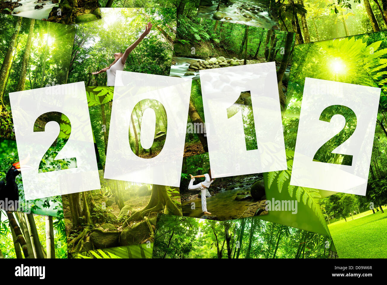 Alle Bilder zu mir gehört 2012 Natur Konzept Kalender decken, Stockfoto