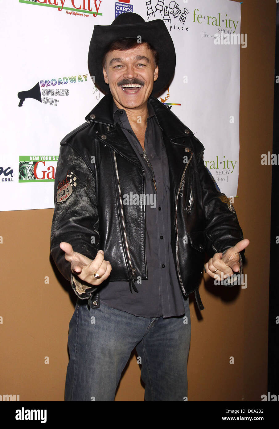 Randy Jones, die der Broadway ausspricht! Präsentation von "A sehr Mary Holiday", ein Vorteil für das Ali Forney Center abgehaltenen Dixon Stockfoto