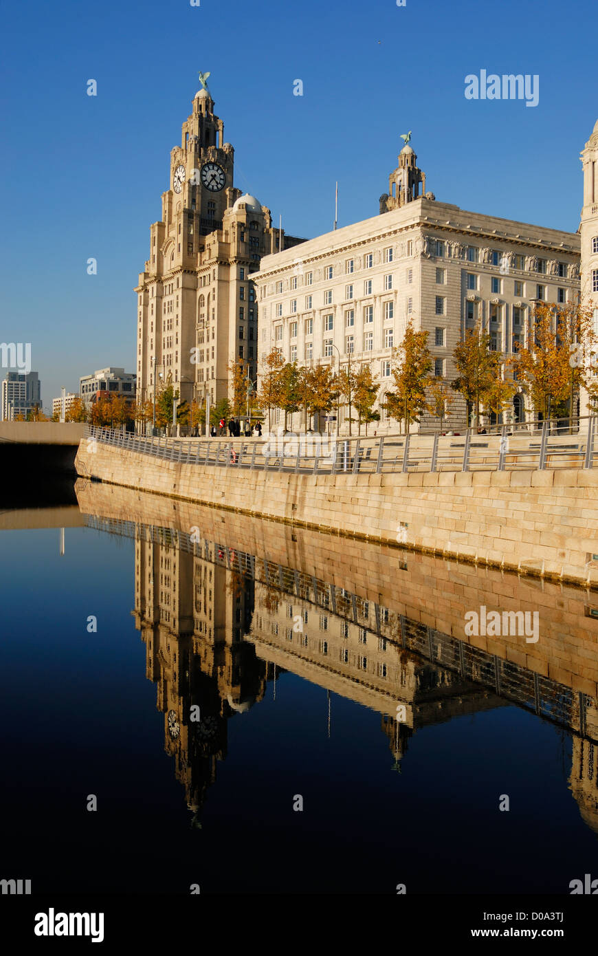 Pier Head, ein UNESCO-Weltkulturerbe, verfügt über einige der schönsten Architektur Rummenigge Stockfoto