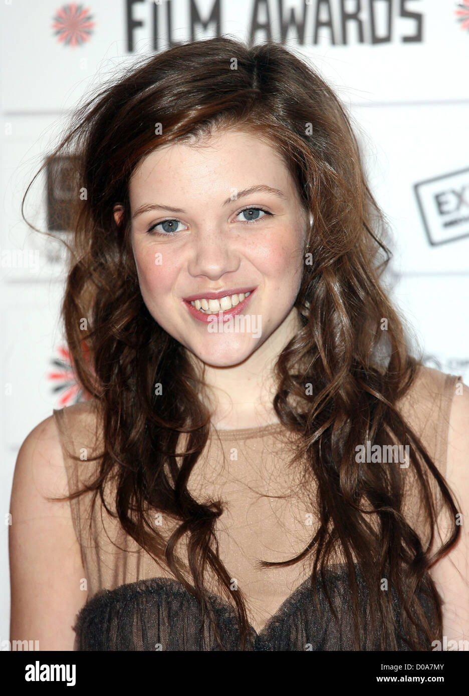 Georgie Henley The British Independent Film Awards statt im Old Billingsgate Market - Ankünfte London, England - 05.12.10. Stockfoto