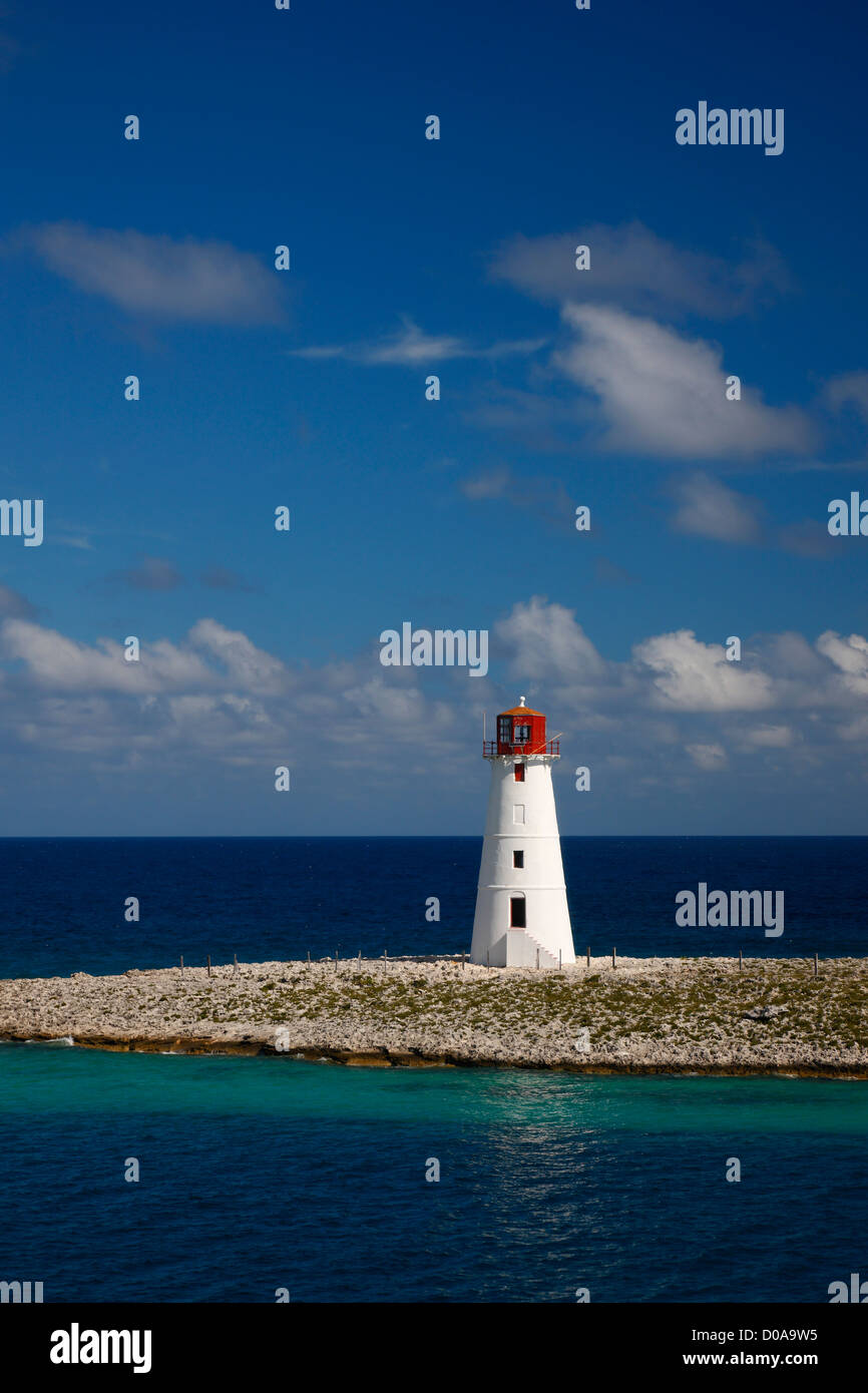 Leuchtturm - Nassau Bahamas Stockfoto