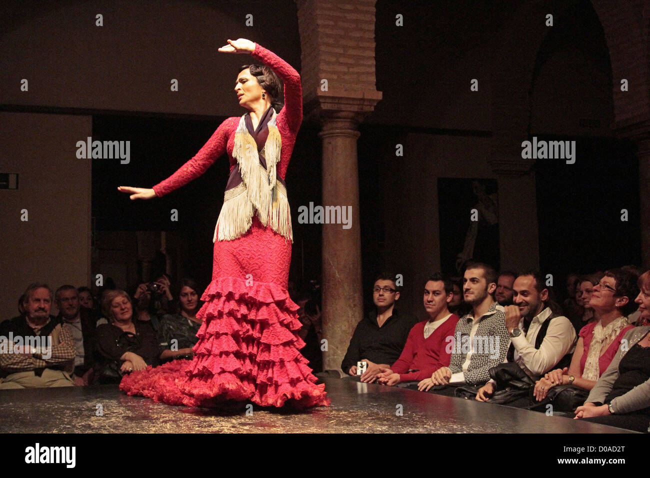 FLAMENCO LEISTUNG MUSEO DEL BAILE FLAMENCO FLAMENCO MUSEUM SEVILLA ANDALUSIEN SPANIEN Stockfoto