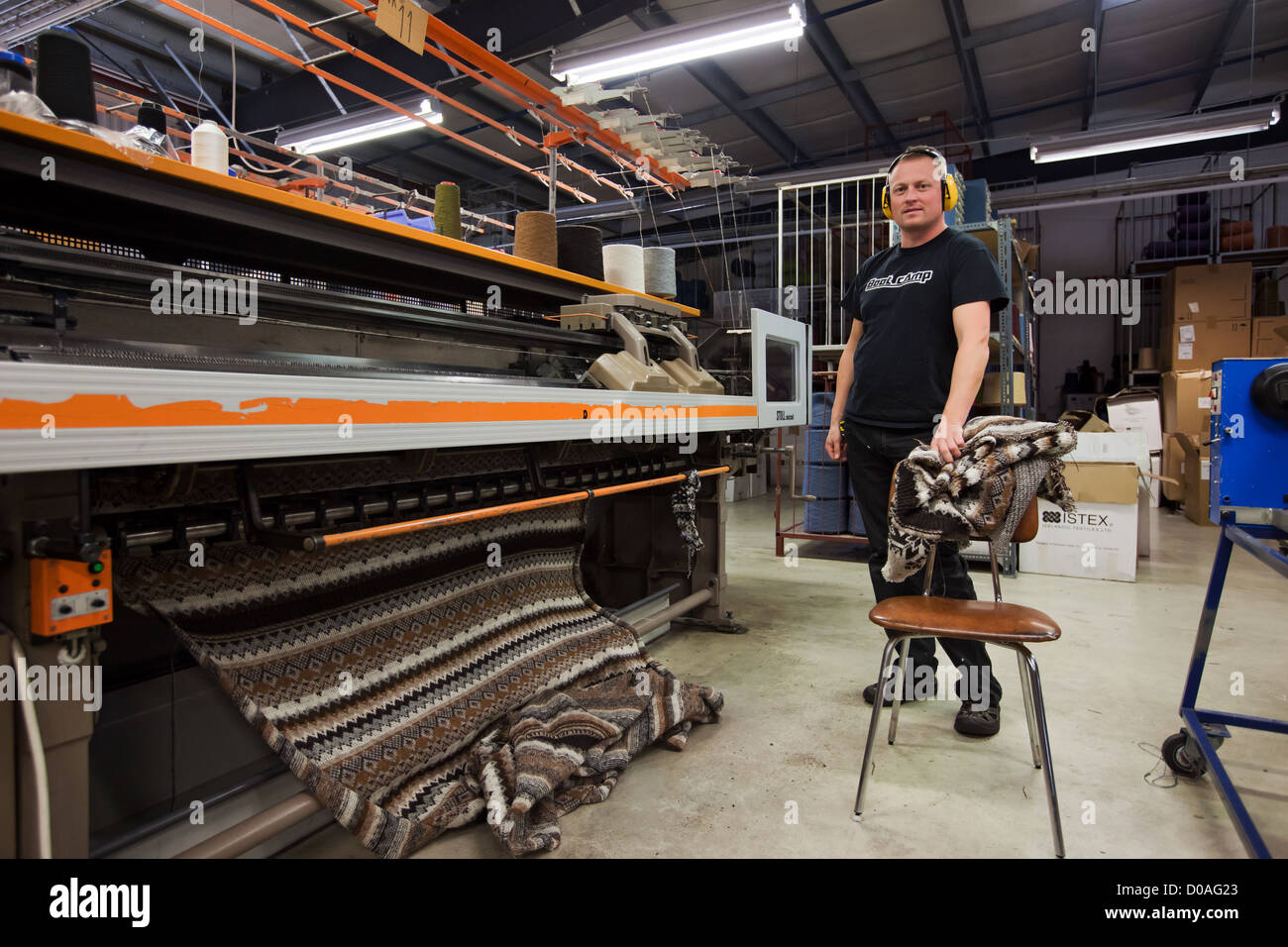 Icelandic pullover kidka wool factory Fotos und Bildmaterial in hoher