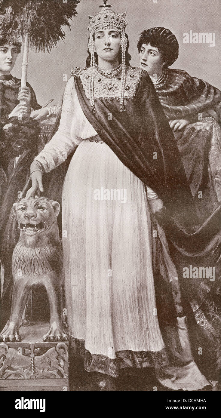 Theodora i., c. 500-548. Kaiserin des römischen Byzanz und der Ehefrau von Kaiser Justinian ich. Stockfoto