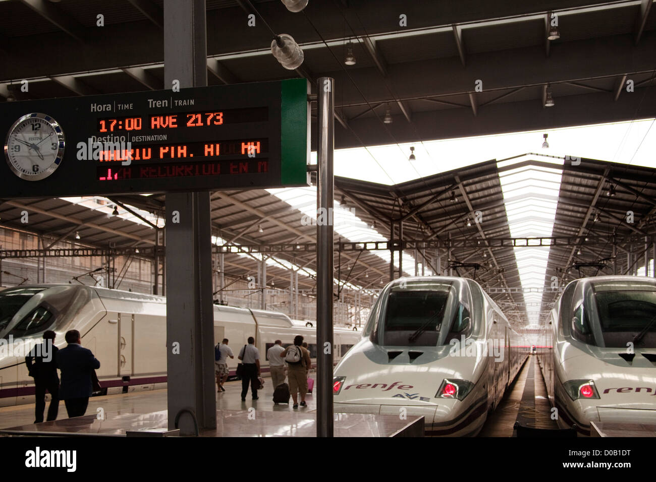 Ave Train Station Maria Zambrano Malaga Costa Del Sol Andalusien Spanien Stockfoto