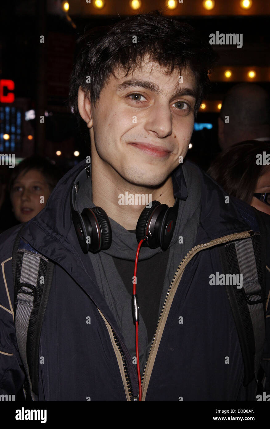 Gideon Glick erste Vorschau Leistung der Broadway-musical-Produktion von "Spider-Man Turn Off The Dark" auf das Foxwoods Stockfoto