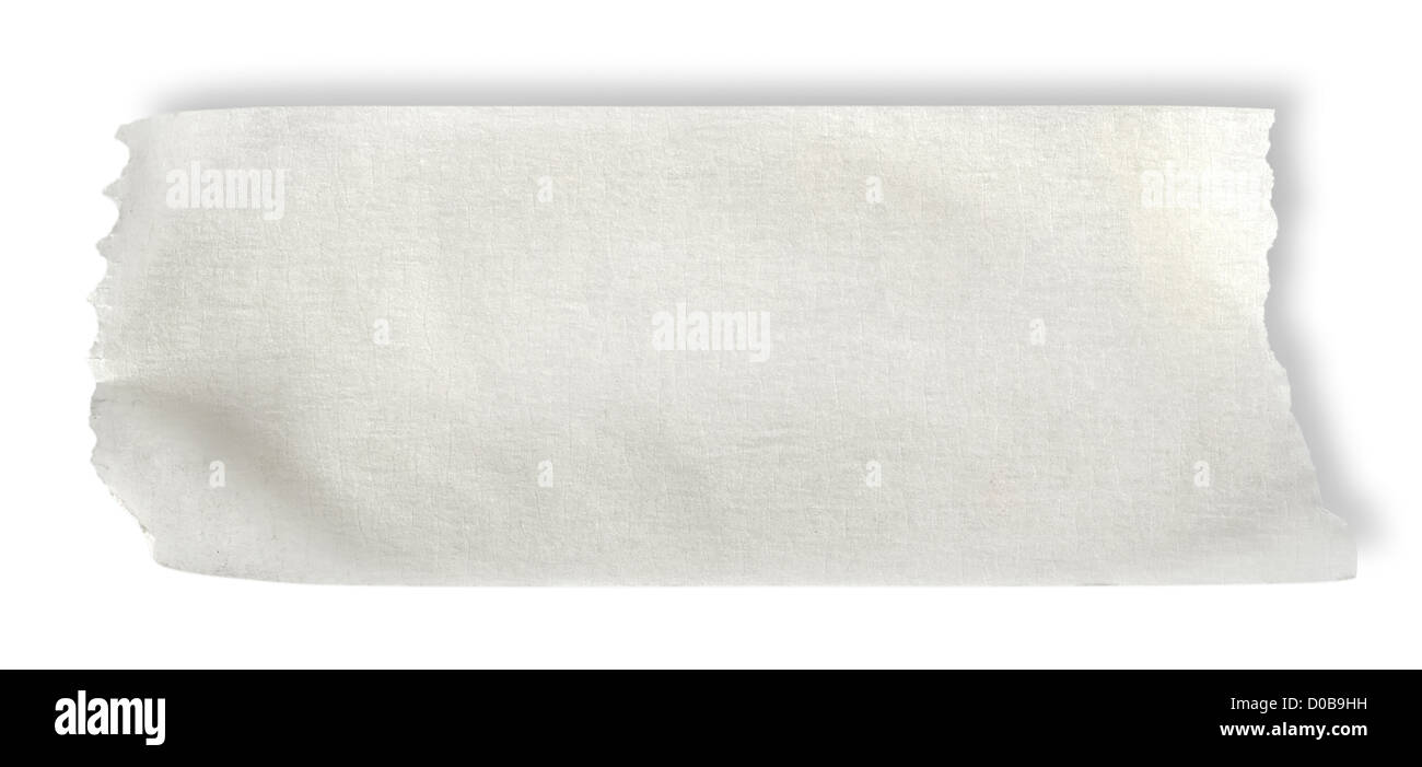 Klebeband isoliert auf weißem Hintergrund Stockfoto