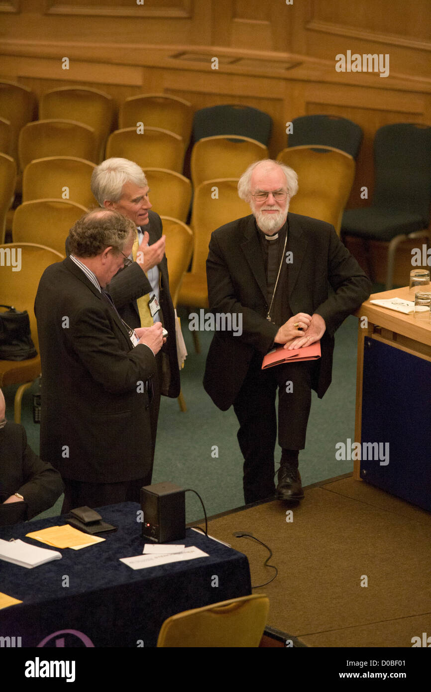 21. November 2012. London UK. Der Erzbischof von Canterbury, Dr Rowan Williams gibt eine Abschiedsrede an die Kirche von England Synode, als er bereitet, Lambeth Palace nach 10 Jahren im Amt zu verlassen Stockfoto
