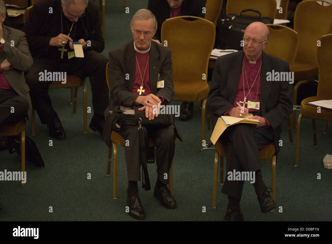 21. November 2012. London UK. Der Erzbischof von Canterbury, Dr Rowan Williams gibt eine Abschiedsrede an die Kirche von England Synode, als er bereitet, Lambeth Palace nach 10 Jahren im Amt zu verlassen Stockfoto