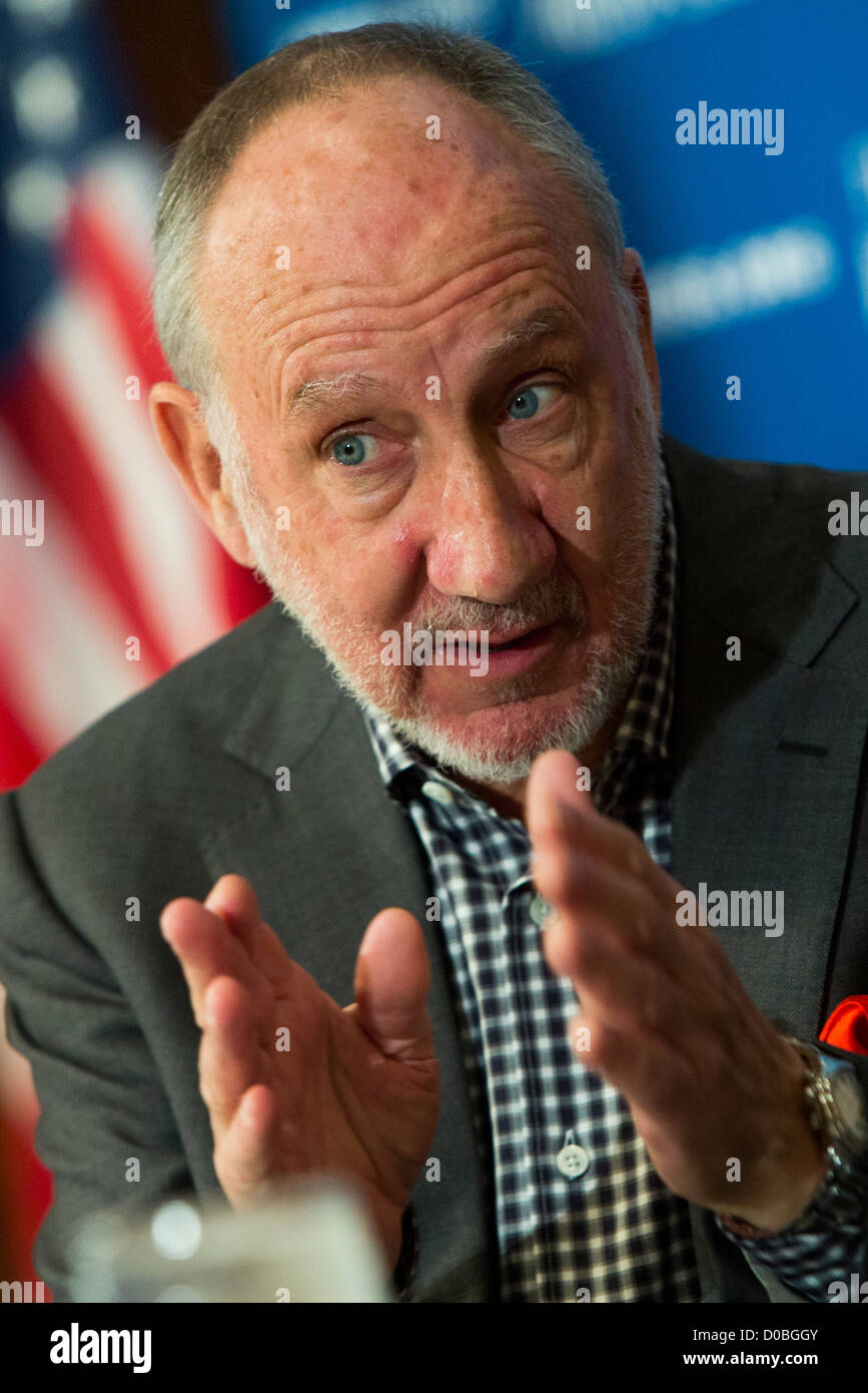 Pete Townshend, Gitarrist von The Who. Stockfoto