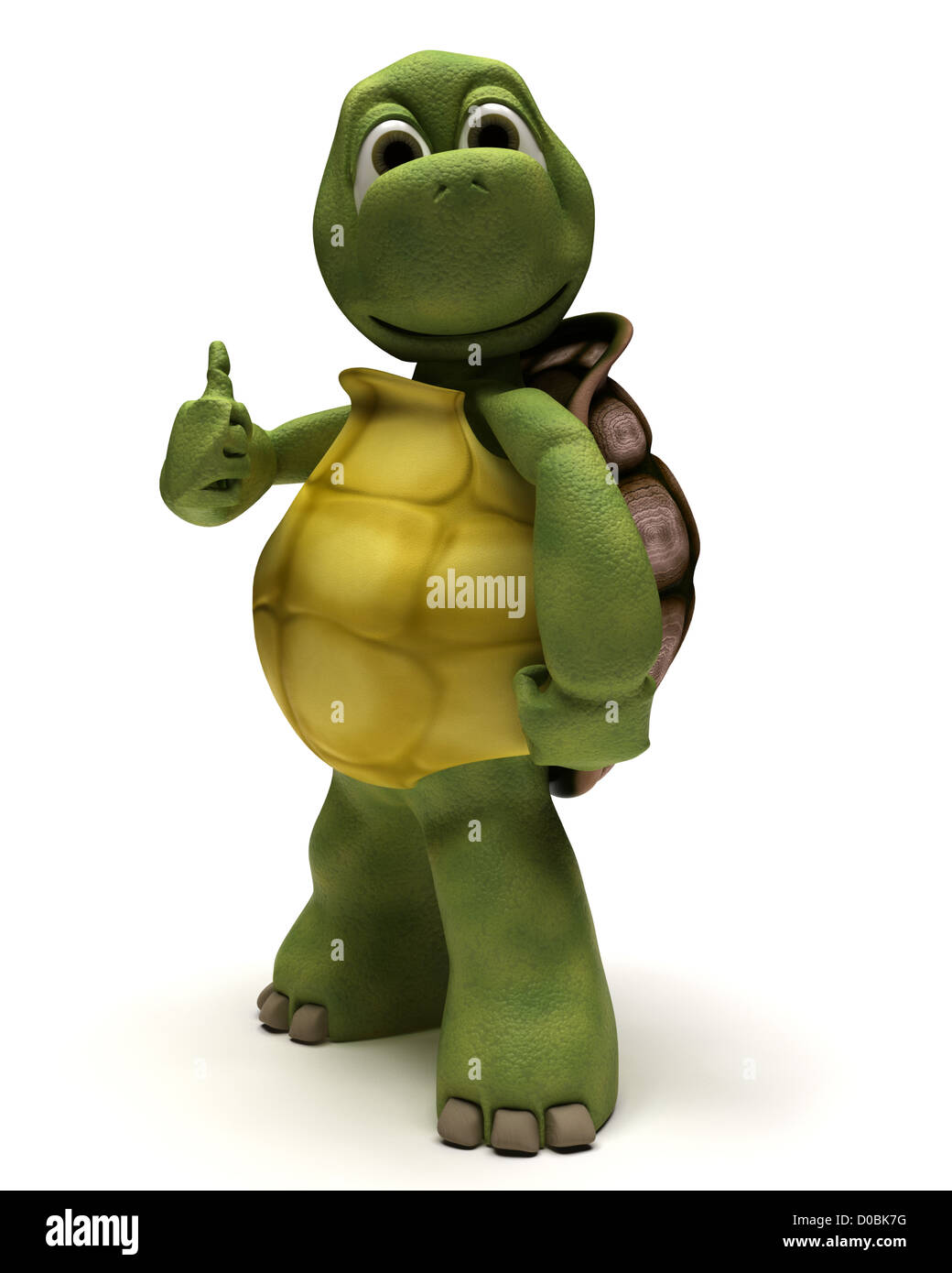 3D Rendering einer Schildkröte Stockfoto