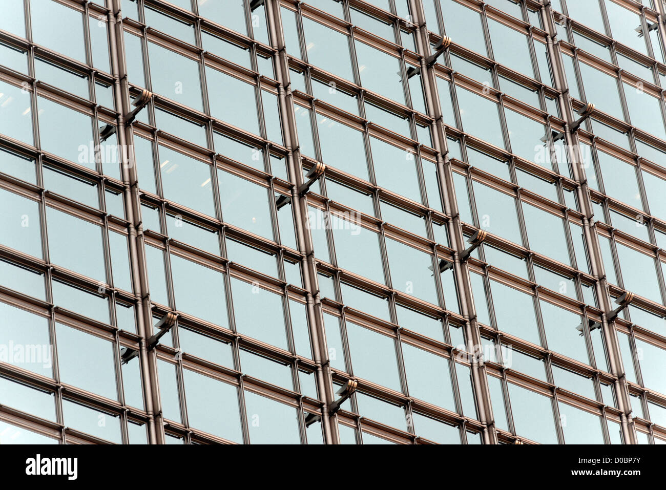 Nahaufnahme von den Fenstern der Bank of China building, Central, Hong Kong SAR, China Stockfoto