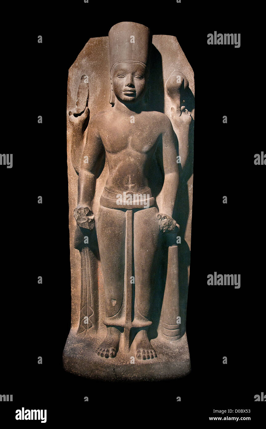 Vishnu 6.-8. Jahrhundert n. Chr. von Ayutthaya - Ayaddhaya Provinz Thailand Hindu Hinduismus Stockfoto