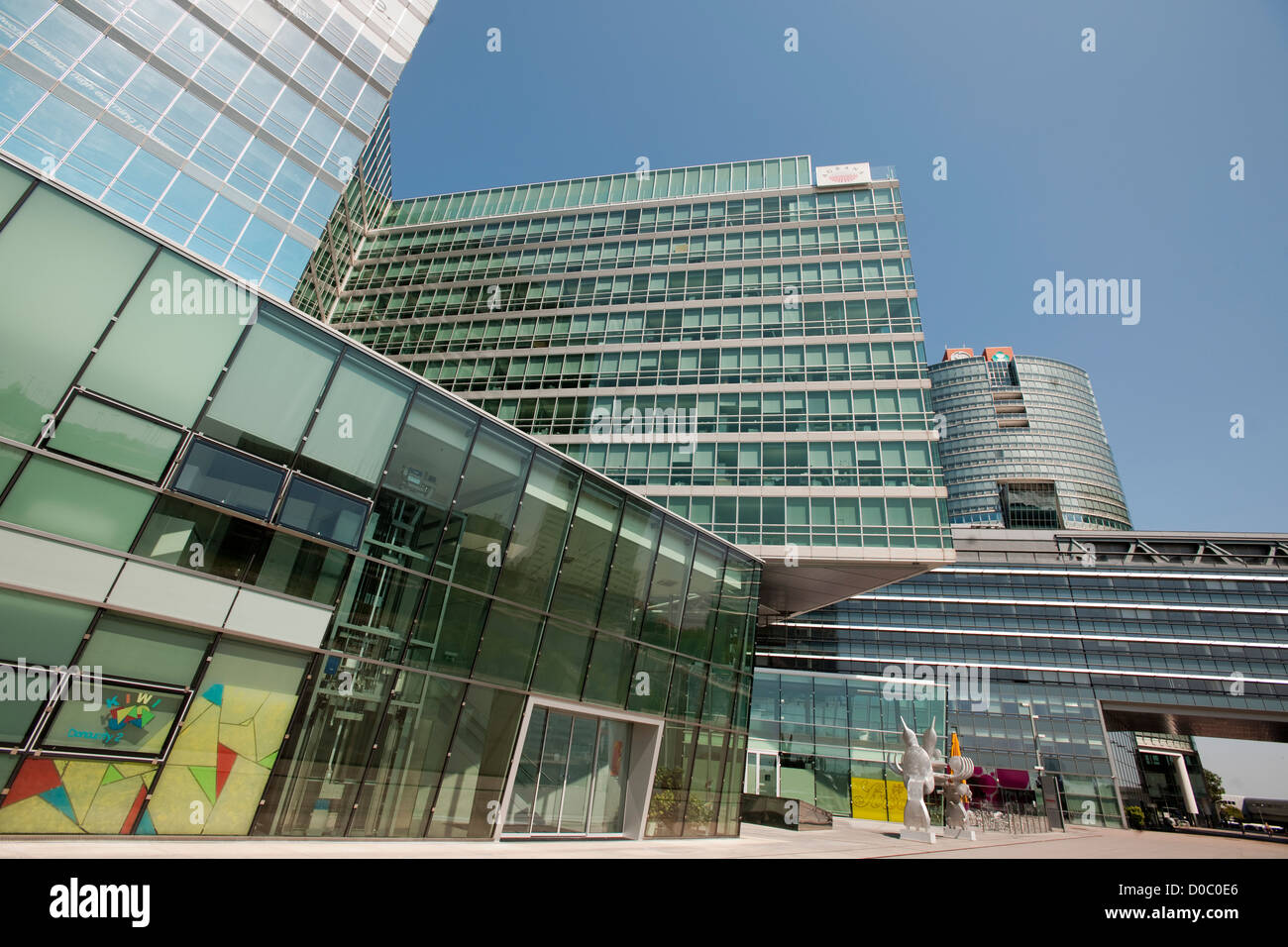 Österreich, Wien 22, Donaucity, Hochhäuser Und Tech Gate Durchgang Stockfoto