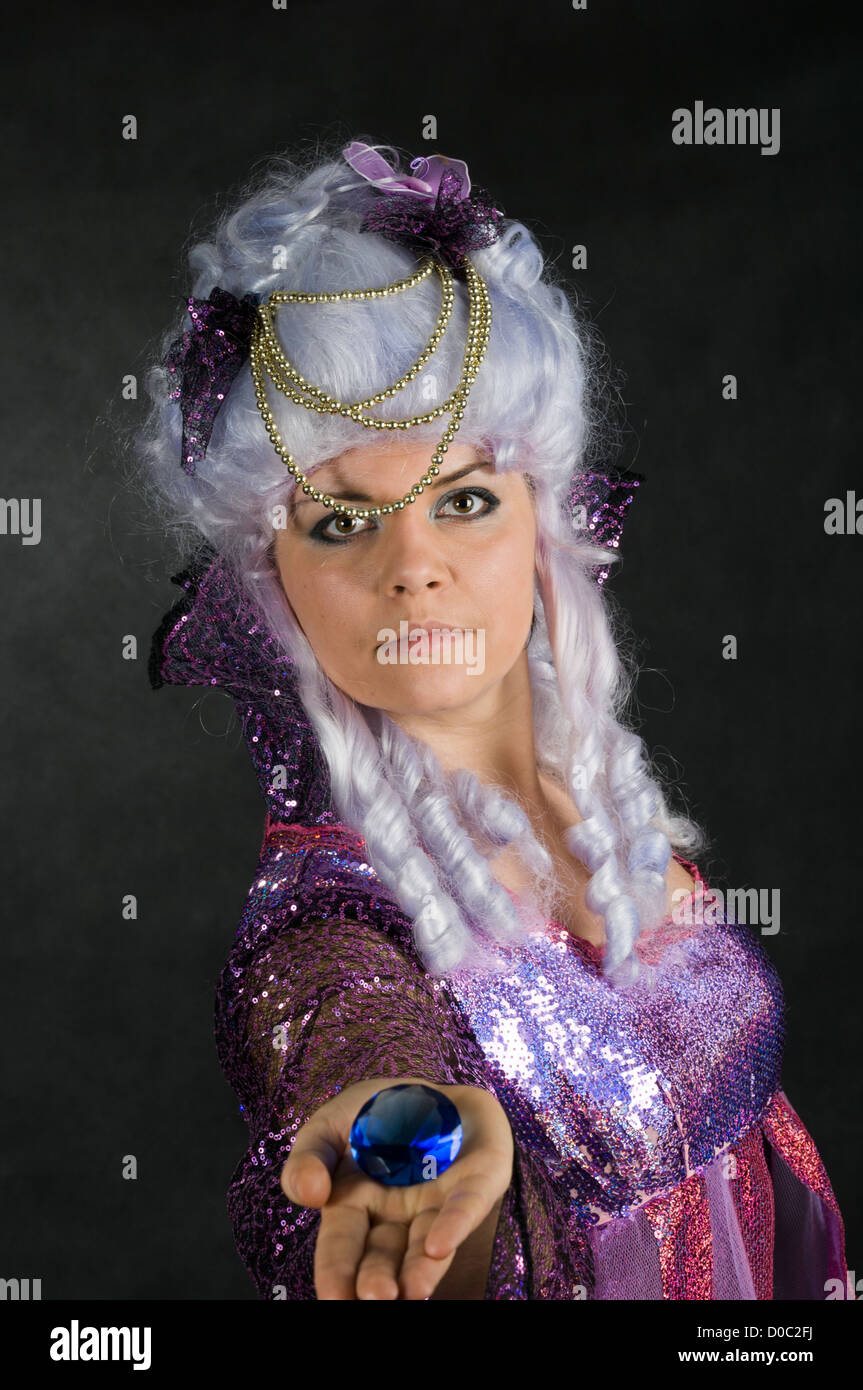 Frau magische Karneval Märchen Zauberer Magier Stockfoto