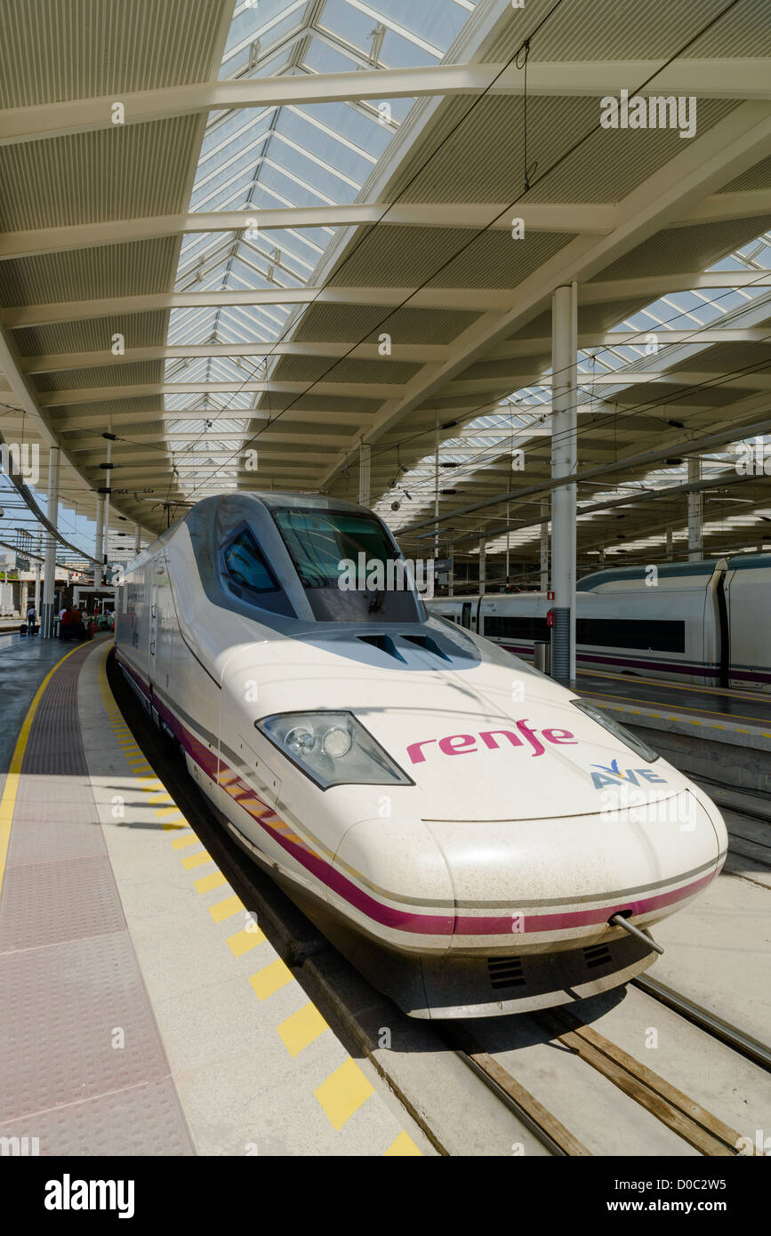 AVE-Hochgeschwindigkeitszug, Madrid, Spanien Stockfoto