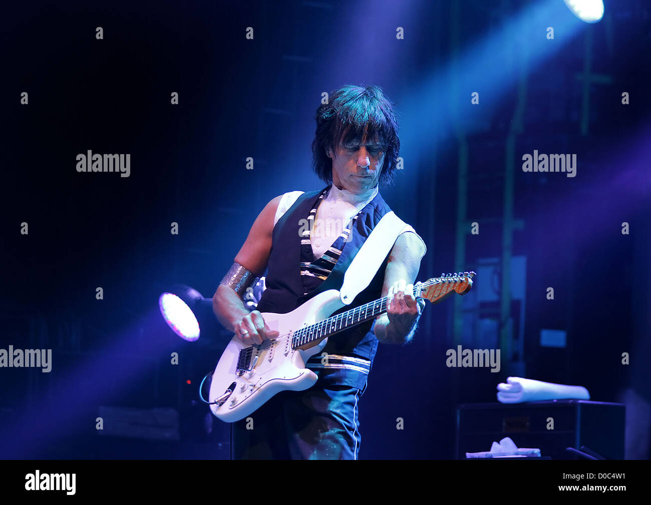 Jeff Beck erklingt in Manchester-O2-Apollo-Theater. Manchester, England Stockfoto