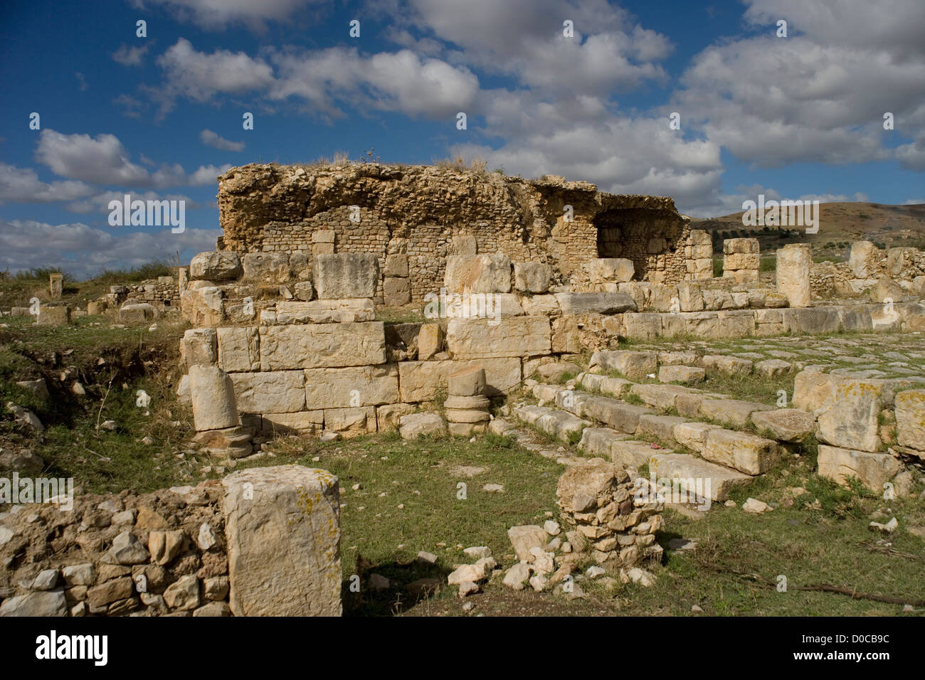 Bulla Regia die römische Stadt im nördlichen Tunesien Stockfoto