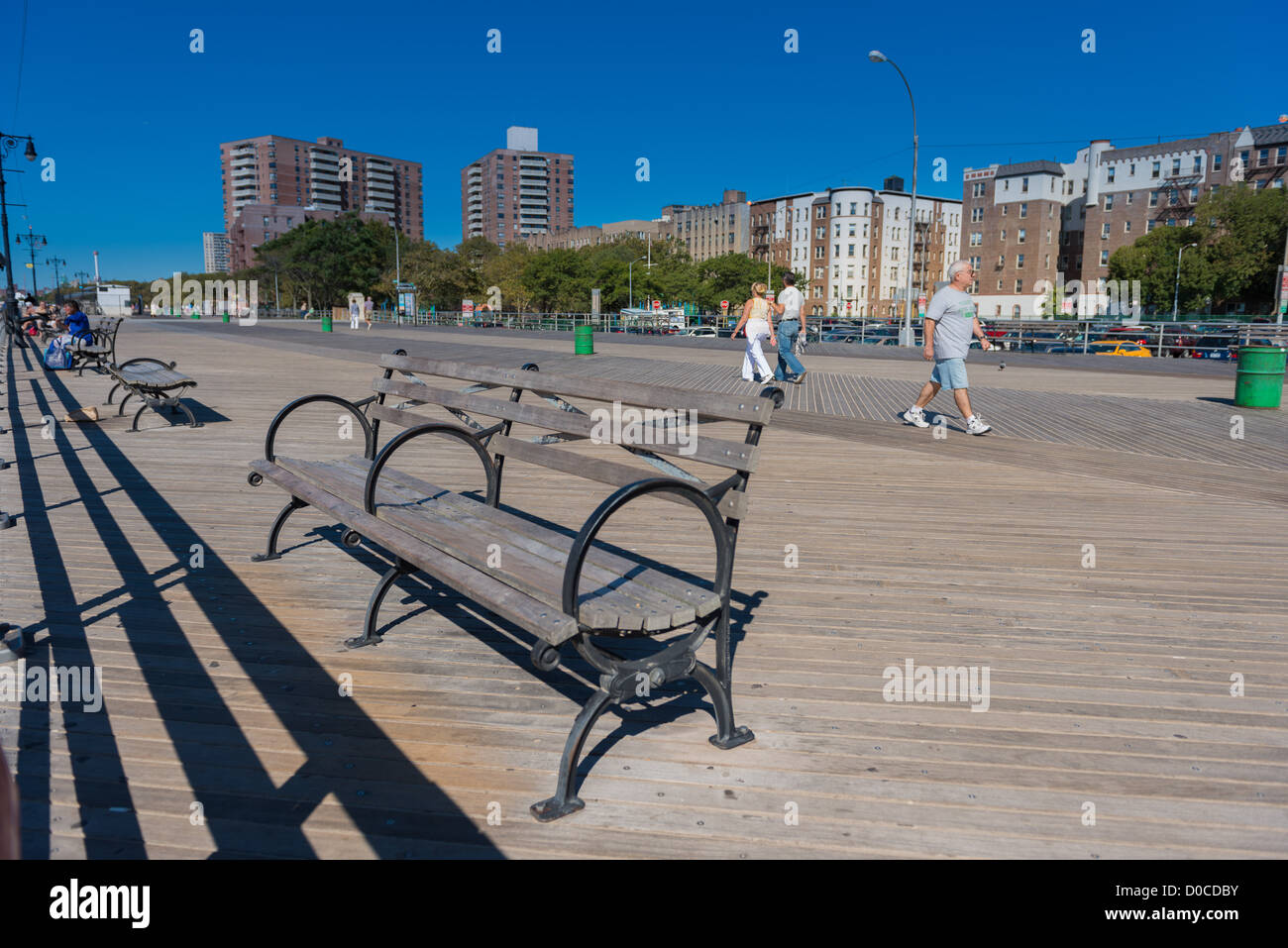 Ocean front Promenade in Brighton Beach, Brooklyn, New York Stockfoto