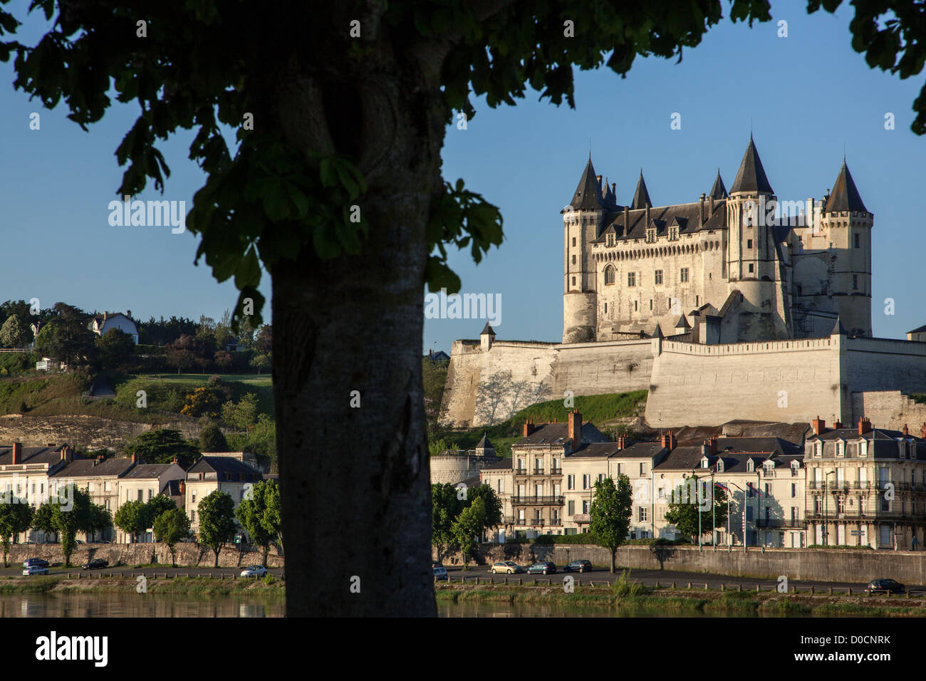 CHATEAU DE SAUMUR MITTELALTERLICHE FESTUNG WERDEN SCHLOSS UND RESIDENZ DER GRAFEN VON ANJOU, MAINE-ET-LOIRE (49) FRANKREICH Stockfoto