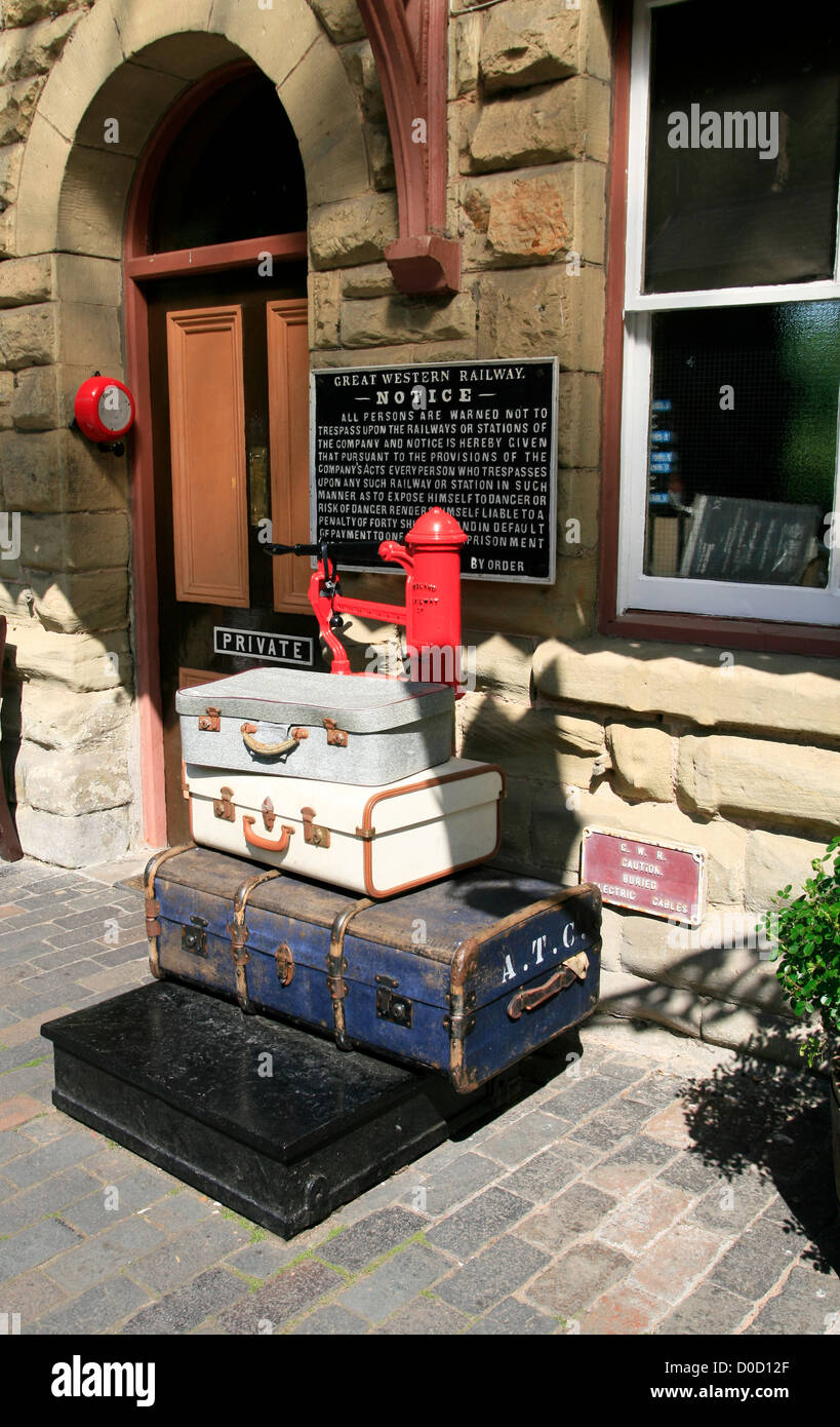 Gepäck mit einem Gewicht Maschine Severn Valley Railway Highley Shropshire Eng.land UK Stockfoto