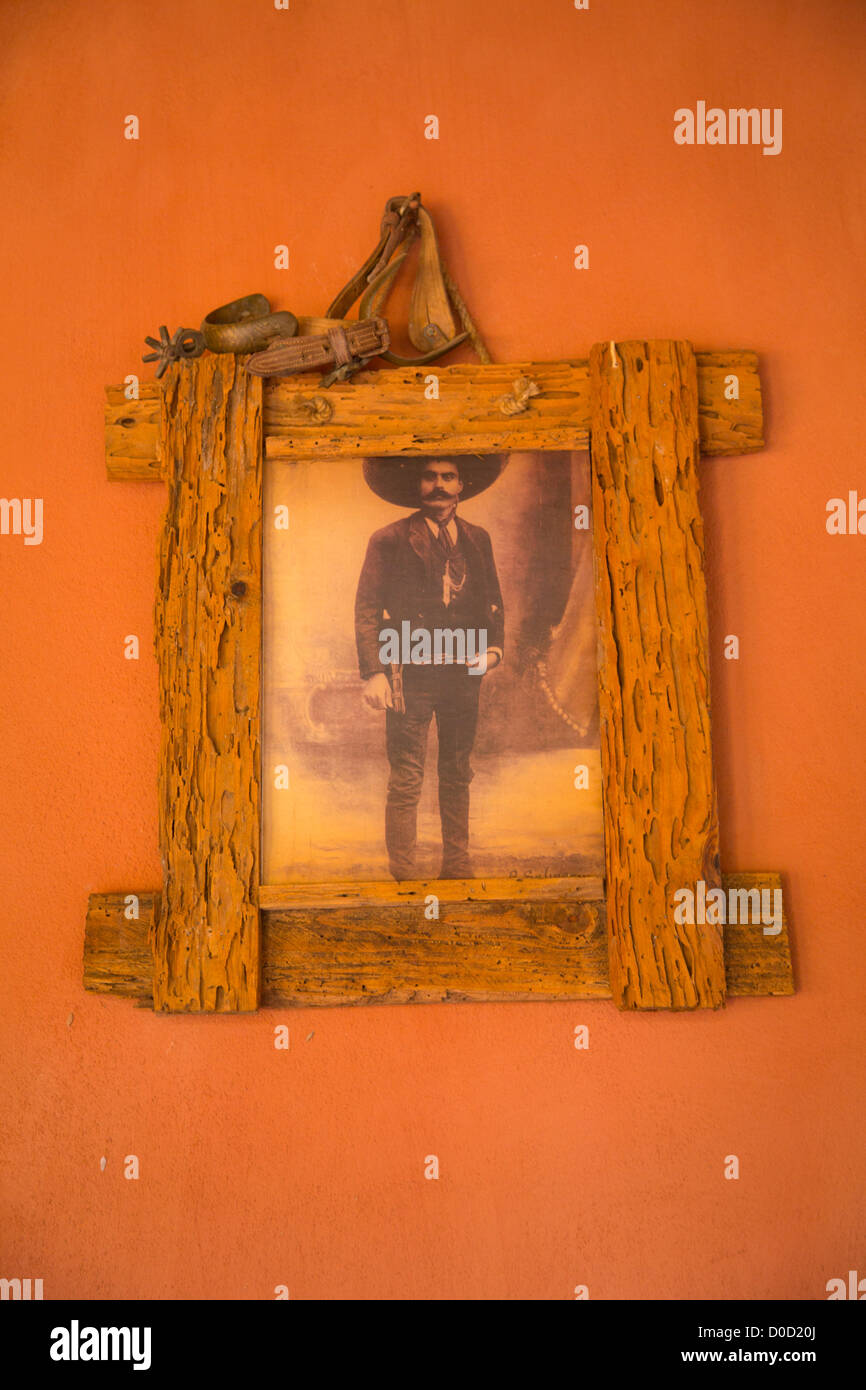 Emiliano Zapata Foto, El Tuito, Costalegre, Jalisco, Mexiko Stockfoto
