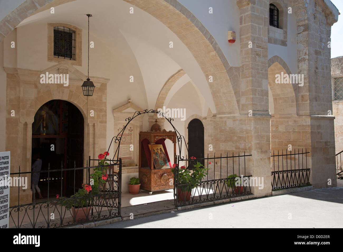 Kloster Timiou Stavrou Omodos Zypern Stockfoto