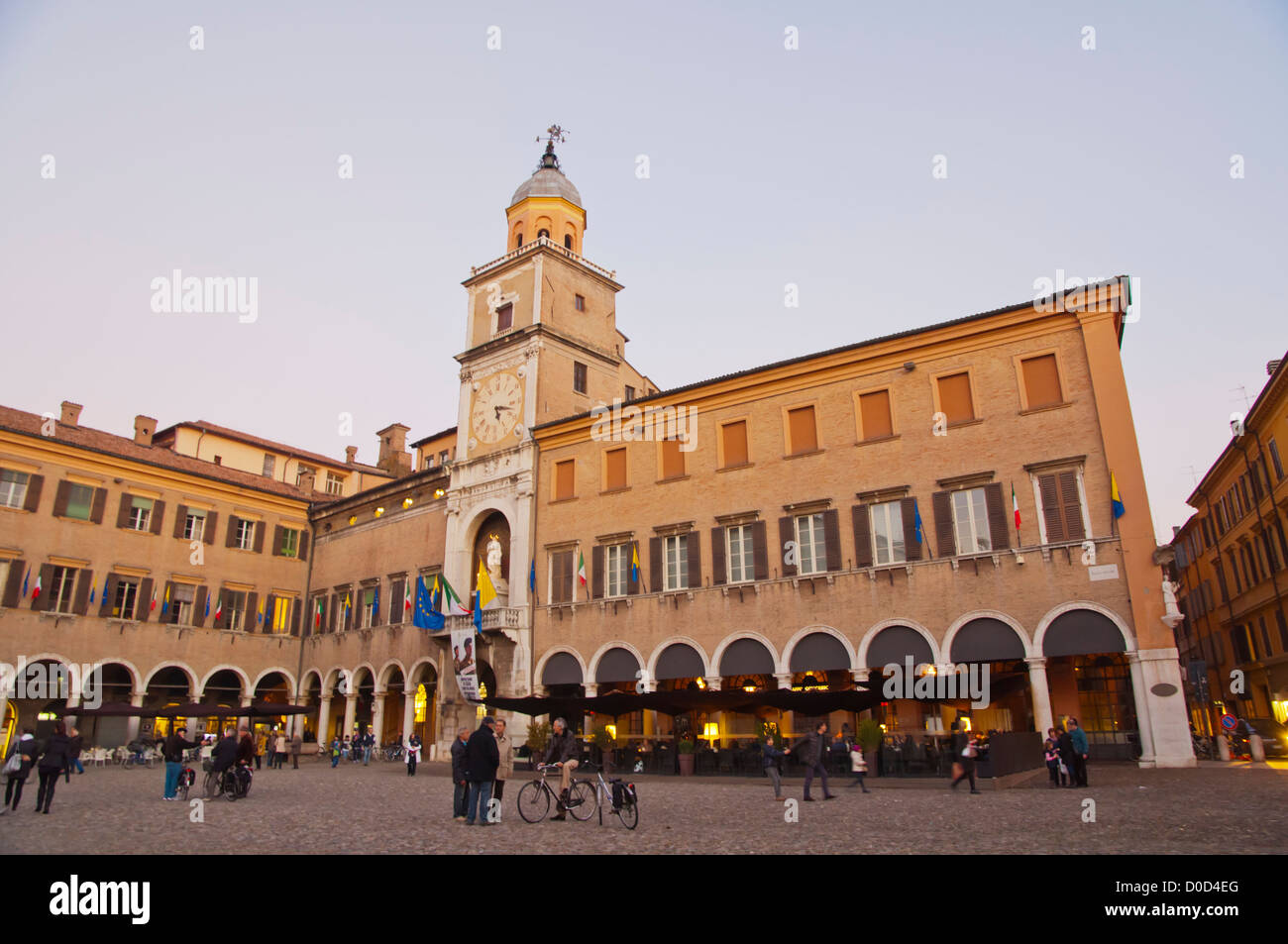 Palazzo Comunale am Piazza Grande quadratischen zentralen Modena Stadt Emilia-Romagna Region Italien Mitteleuropa Stockfoto