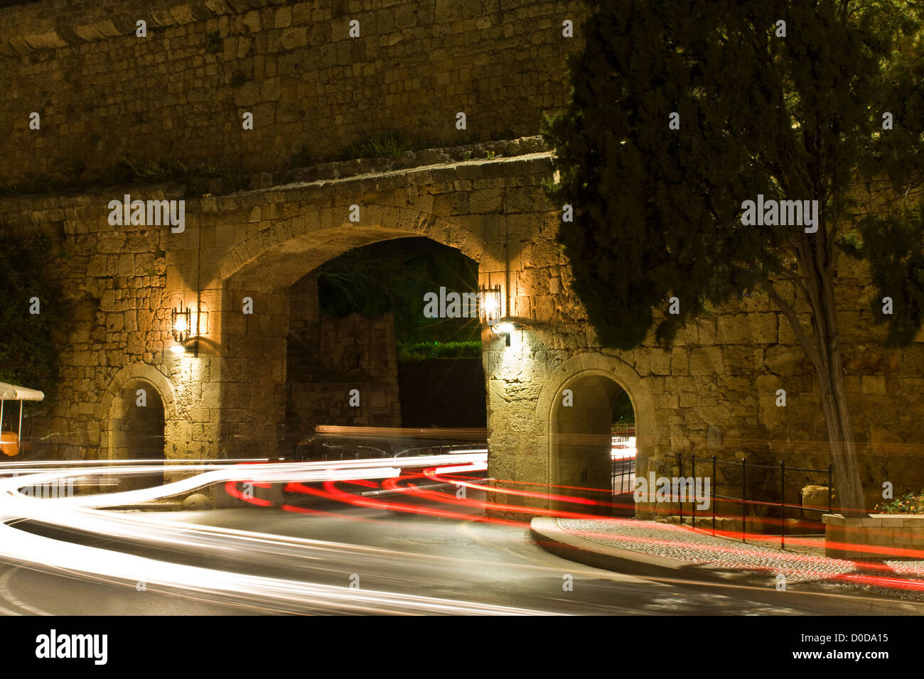 Mittelalterliche Stadt Rhodos in Griechenland Stockfoto