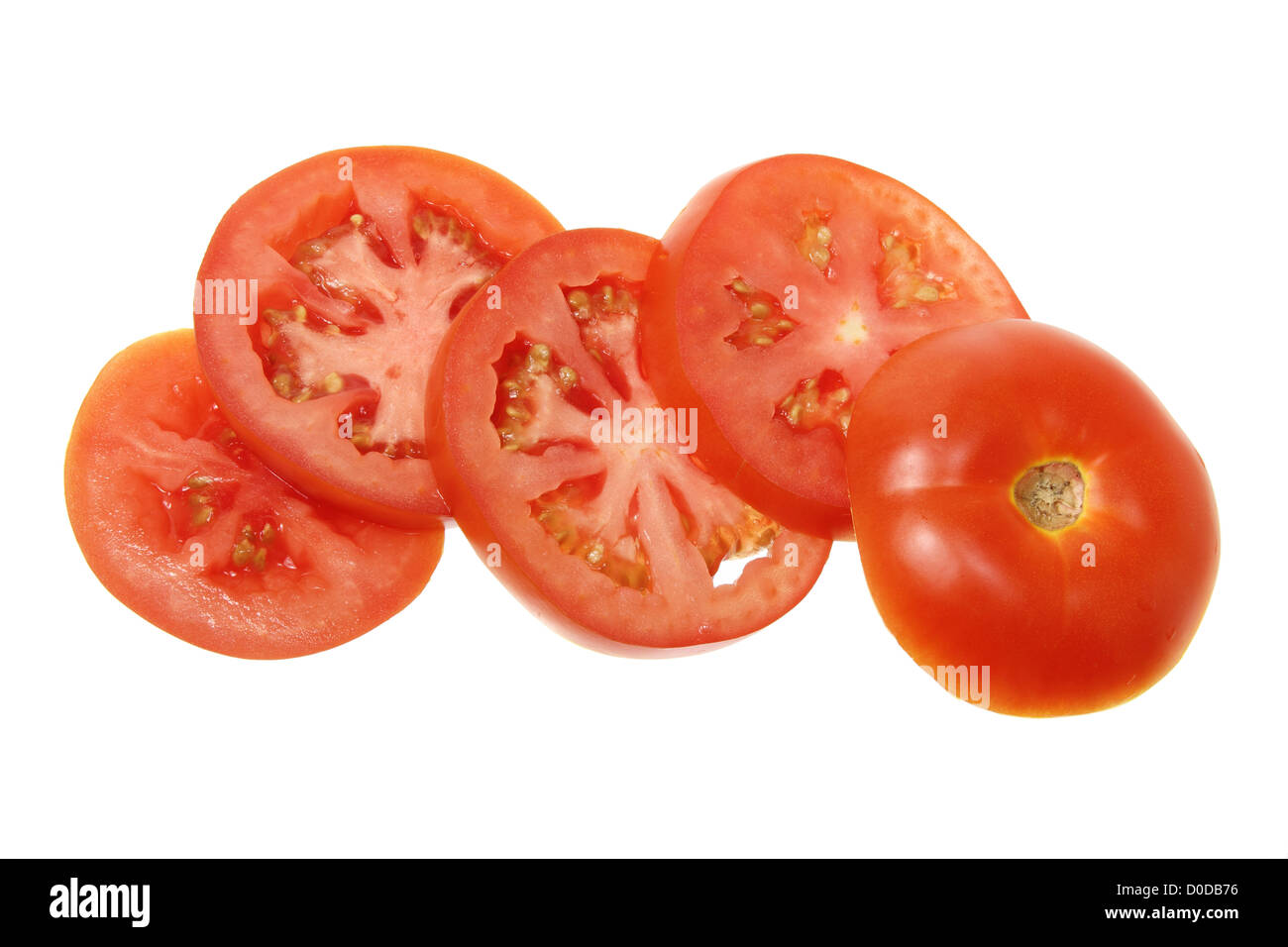 Scheiben von Tomaten Stockfoto