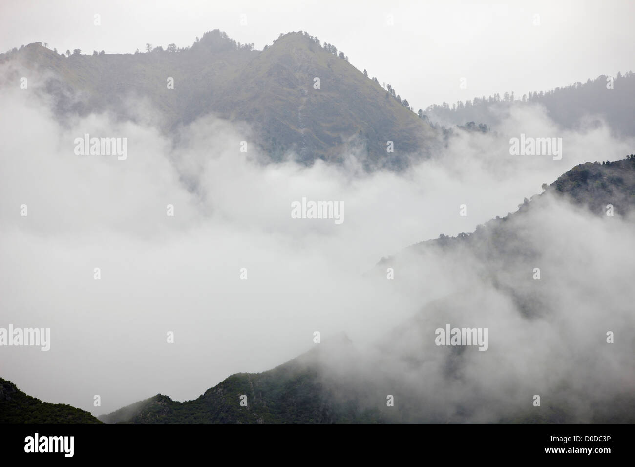 Clearing Gewitterwolken, Hindu Kush Berge Stockfoto