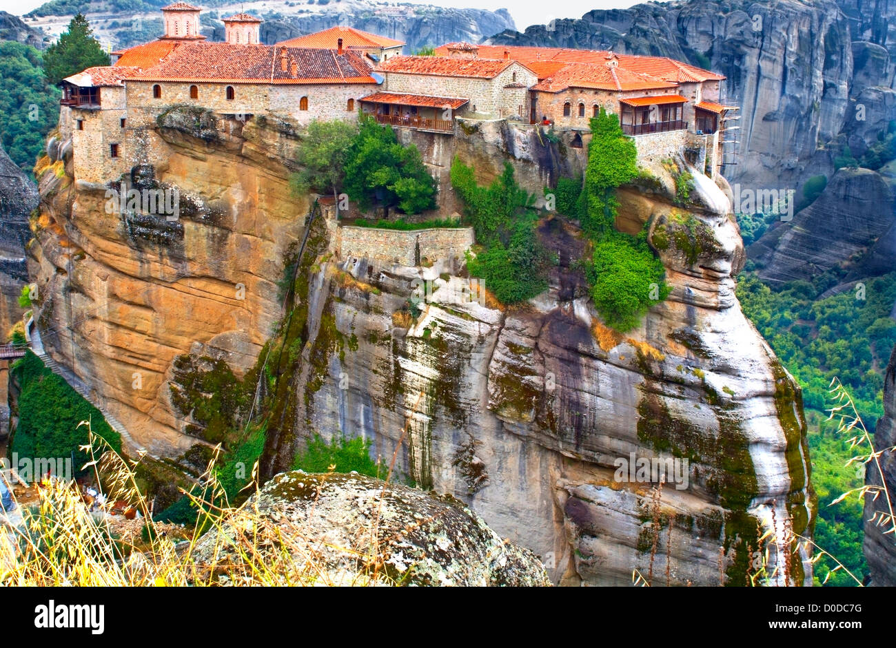 Orthodox Kloster Meteora In Der Nahe Von Kalambaka In Griechenland Stockfotografie Alamy