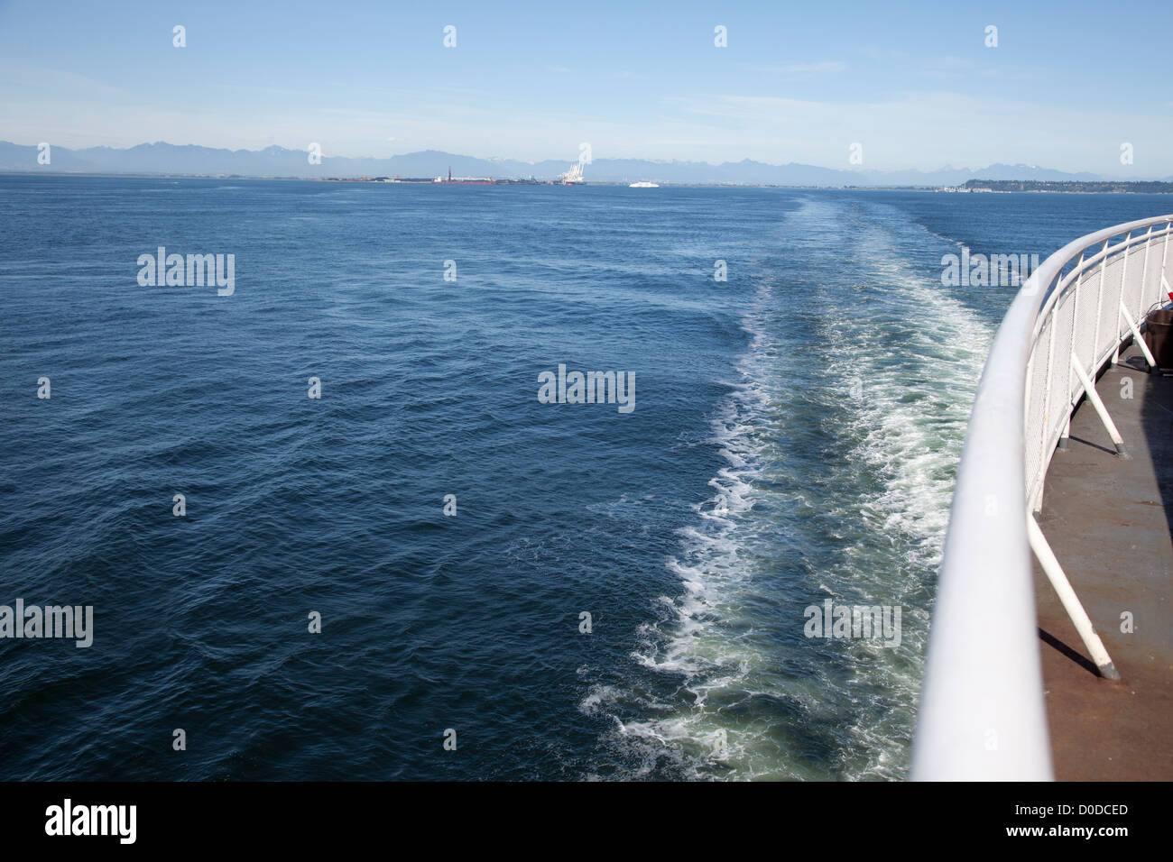 Fähre auf dem Weg nach Vancouver Island, BC, Kanada Stockfoto