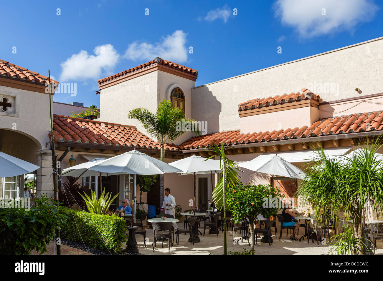 Restaurant von Worth Avenue, Palm Beach, Florida, USA Stockfoto