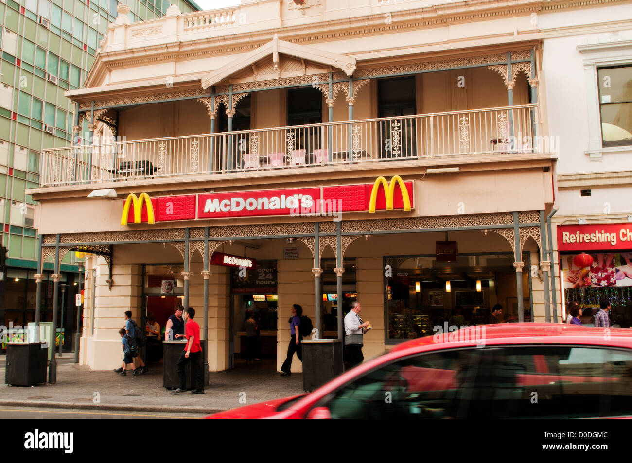 McDonalds Hindley Street, Adelaide, Südaustralien Stockfoto