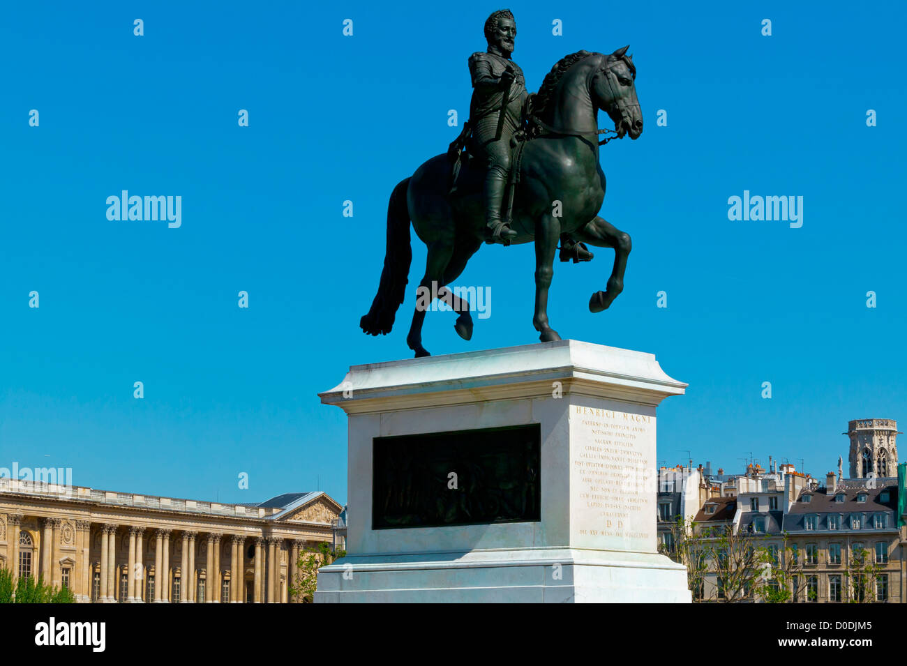 König Henry IV, Pont Neuf, Paris, Frankreich Stockfoto