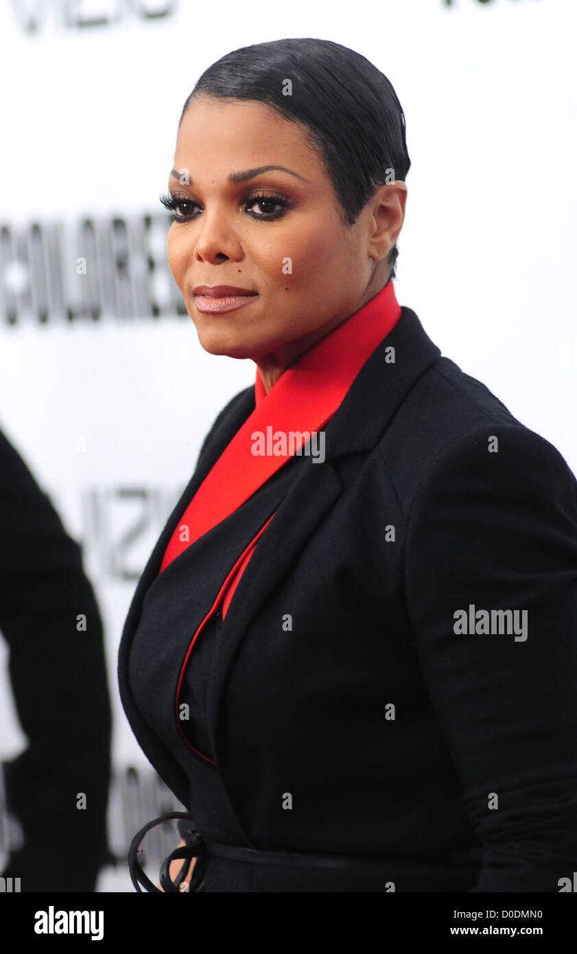 Janet Jackson NYC Film-premiere von "für farbige Girls' im Ziegfeld Theatre - Ankunft New York City, USA - 25.10.10 Stockfoto