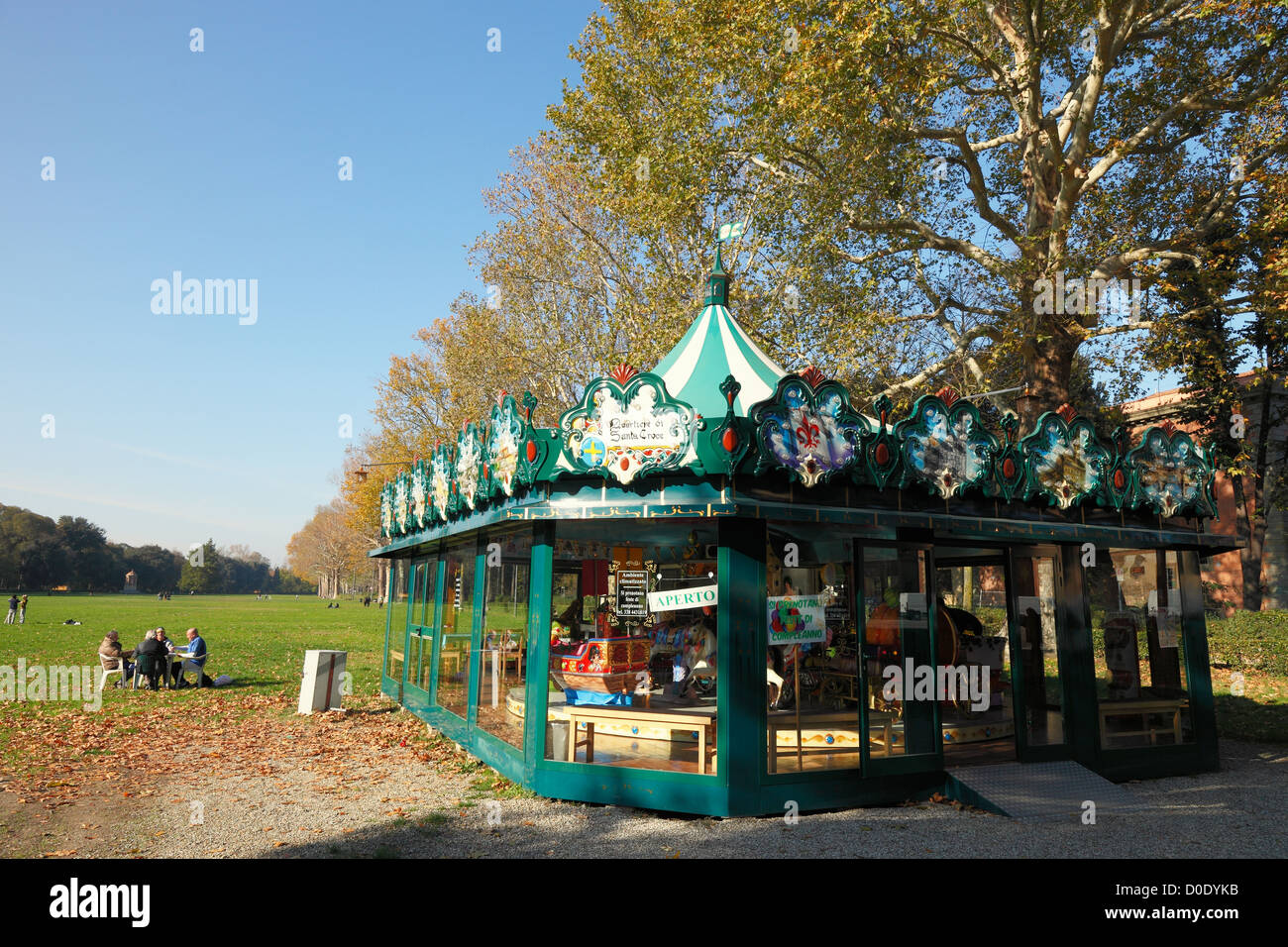 Karussell im park Stockfoto