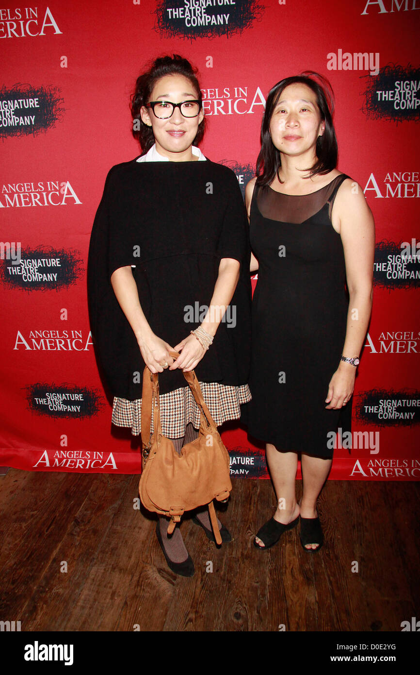 Sandra Oh und Diana Sohn Öffnung Nacht Afterparty für die Off-Broadway-Produktion von "Tony Kushner Angels In America: A Gay Stockfoto